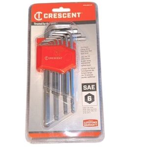 Crescent Hex Key 13 piece long arm Set new in package